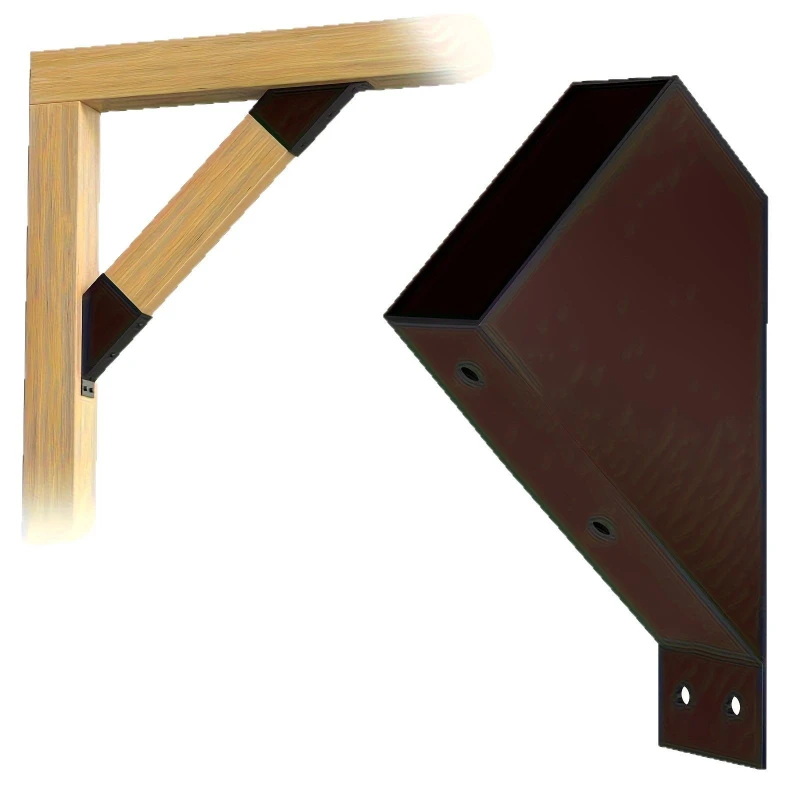 

45 degree angle support for pavilion bracket, heavy-duty connector DIY pavilion anti rust powder, American style