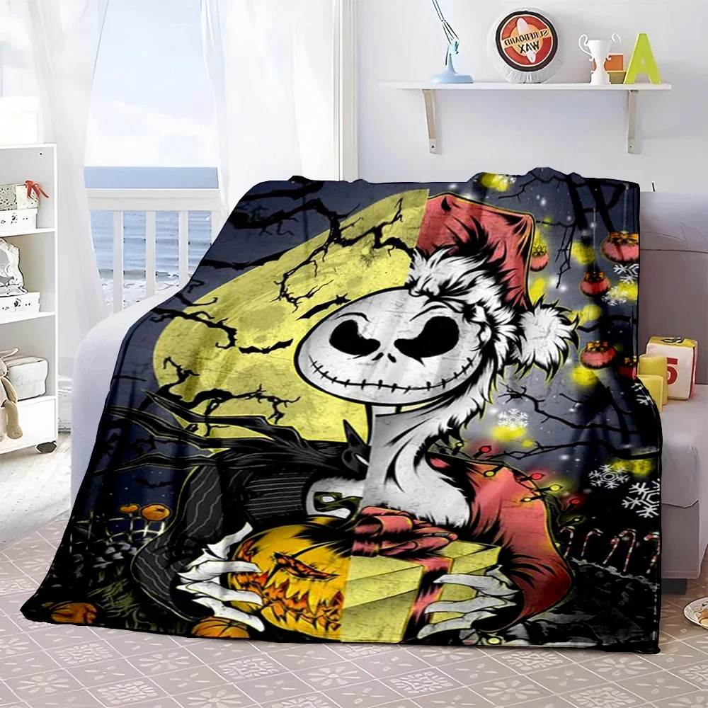 Christmas Eve Horror HD Print Blanket.Four Seasons Blanket.Office,Couch,Chair,for Sofa,Living room,Travel Picnic Blanket Gifts