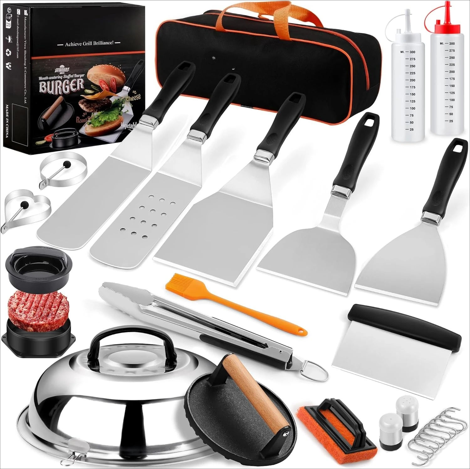 Camping Cooking Flat Top - Kit d'accessoires pour plancha à surface