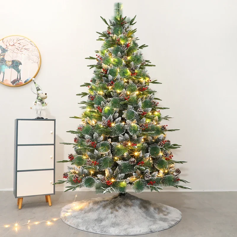 

Artificial Pre-Lit Christmas Tree-Pre-Lit Elegant Series Fraser Fir Artificial Christmas Tree with UL Listed Clear Lights