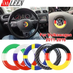 Car Styling Steering Wheel Ring Case For Volkswagen VW Golf 4 5 7 6 MK6 MK7 Polo Jetta MK5 MK4 Tiguan 9n 6r Decoration Sticker