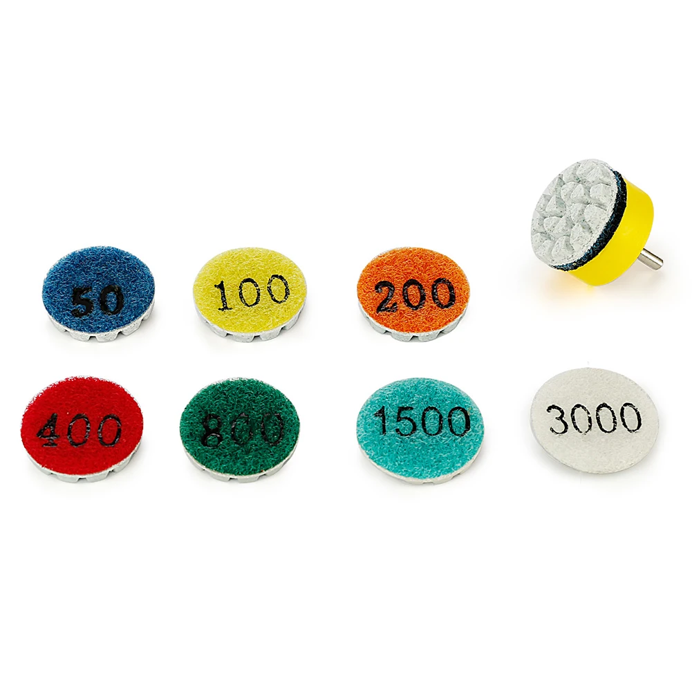 

1set Grinding Disc With Backing Pad Wet Dry Buffer Grinding Disc For Marble Granite Concrete Polishing Pad Accessories