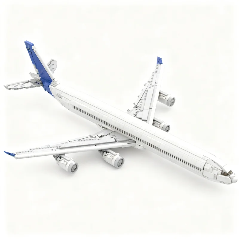 2481PCS MOC Creative Model Airbus A340 600 Factory Livery Premium Display Assembly Building Blocks DIY Gift Collectible Blocks