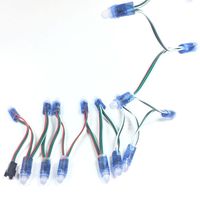 50pcs WS2811 2811 IC RGB Full Color 12mm Pixels Digital Addressable 5V Dream Color LED Pixels Module IP68 Waterproof Light