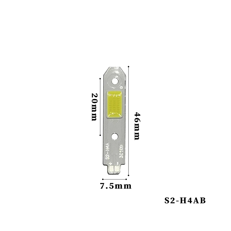 10 قطعة CSP led سيارة ضوء cob مصدر ضوء متكامل سيارة العلوي S2 H1/H4/H7 led سيارة مصدر ضوء 9-9.5 فولت 1500mA 15 واط 6000-6500 كيلو