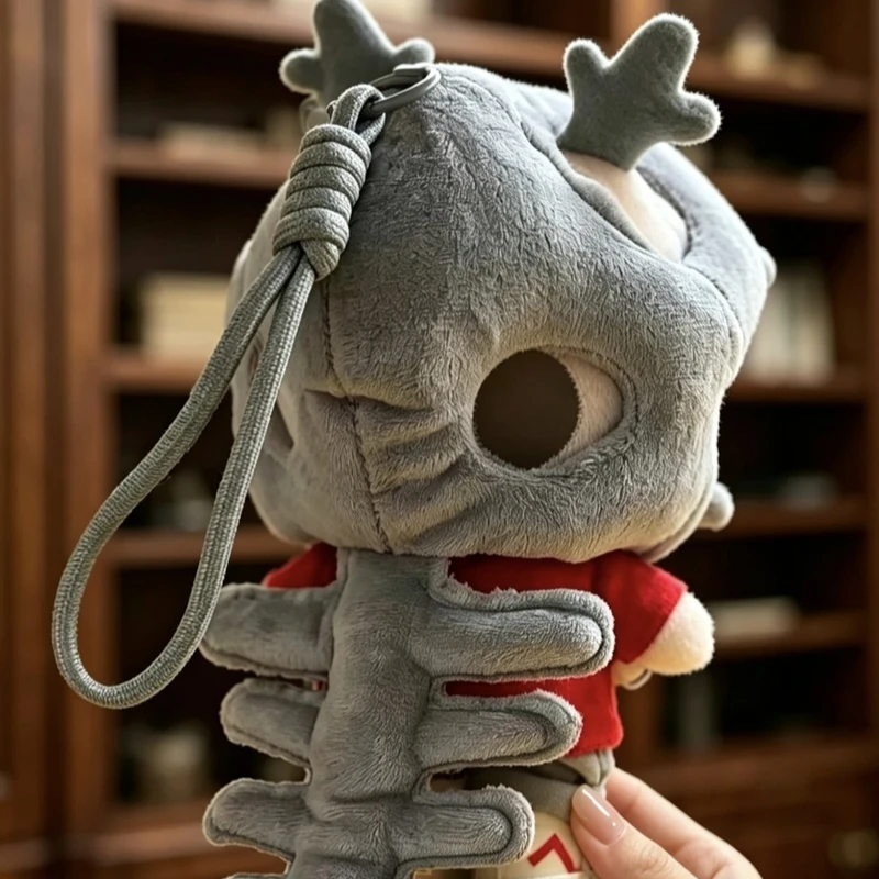 Cute Dinosaur Skeleton Plush Doll Keychain Soft Hoodies Cap For 10cm 15cm Cotton Dolls Mini Bag Pendant Backpack Accessories