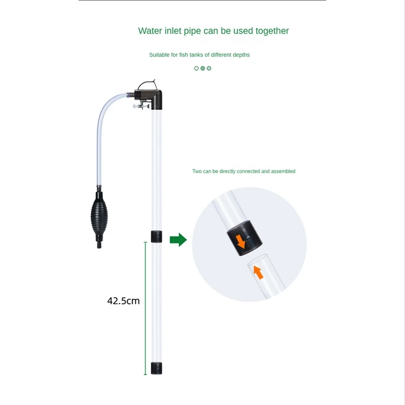 Инструменты для очистки воды в аквариуме, инструменты для очистки, насосная очистка воды, аксессуары из АБС-пластика для очистки воды, воздушный насос