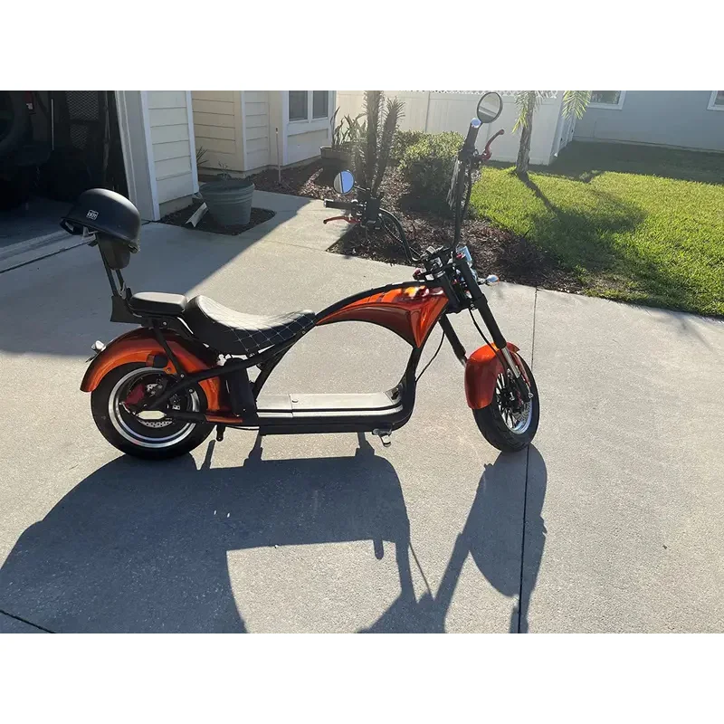 

High Quality 2000W 2 Seaters Electric Chopper Scooter 60V 12-45Ah Long Range Adult Street Riding