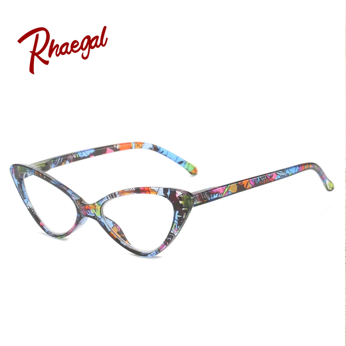 Light Weight Floral Cat Eye Blue Light Reading Glasses Women Fashion Reducing Eyestrain Reader Glasses Wholesale