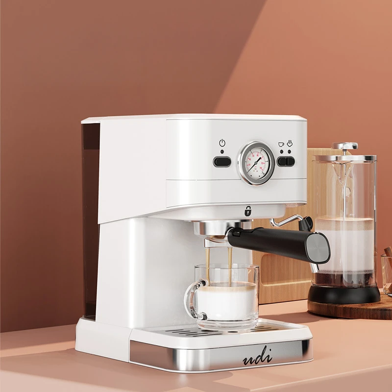 Small household semi-automatic American coffee machine Retro espresso high pressure extraction milk foam coffee machine