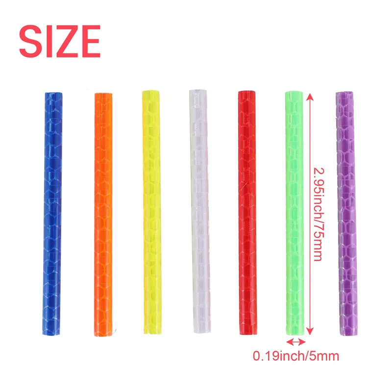 ABUE-84 قطع تكلم عاكسات دراجة المتحدث عاكس تحذير شرائط دراجة المتحدث دراجة تكلم عاكس #3