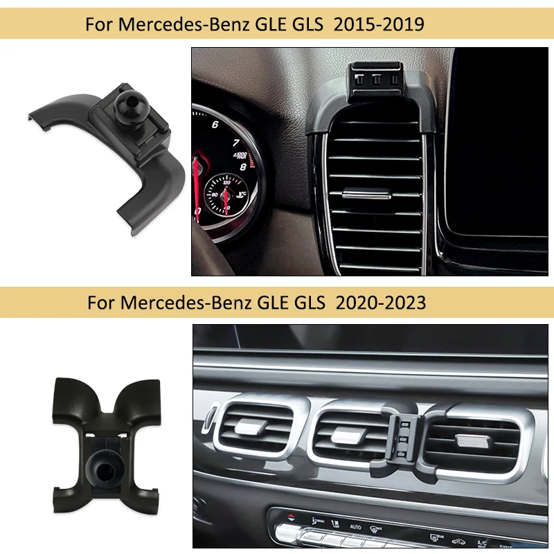 

For Mercedes-Benz GLE GLS 2015-2023 Car Phone Holder In Car Air Vent Fix Base Navigation Mobile Phone Holder