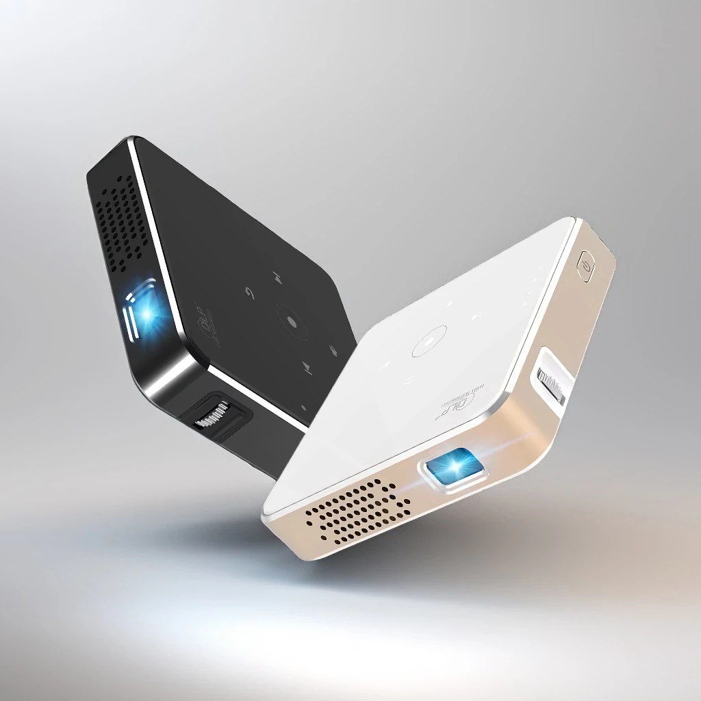 Native Smart Android Projector with Built-in Speaker  Screen Home Theater Projectors Google TV Netflix YouTube Wireless HDMI