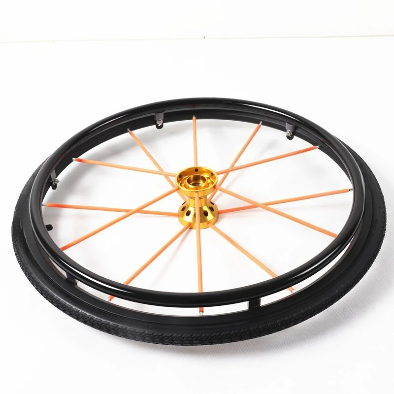 24 x 1.0 Inch Sports Wheelchair Wheel With 1/2