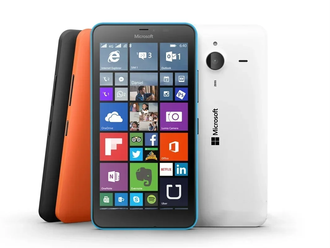 Nokia Microsoft Lumia 640 XL 4G 13MP ponsel pintar CPU asli Qualcomm Snapdragon 400 ponsel bekas