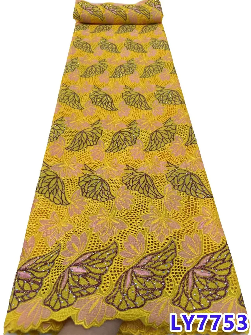 

Новейший дизайн 2026 года: Швейцарское кружево из вуали, французское нигерийское хлопковое сухое кружево с камнями для пошива женских вечерних платьев M261-1