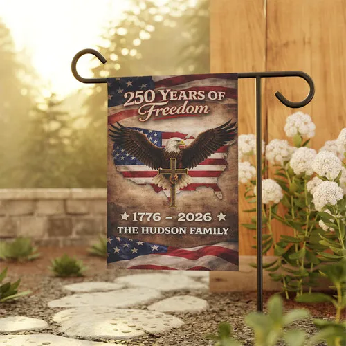 Personalized Years America Garden Flag Custom Outdoor Decor Gift UUI GGX