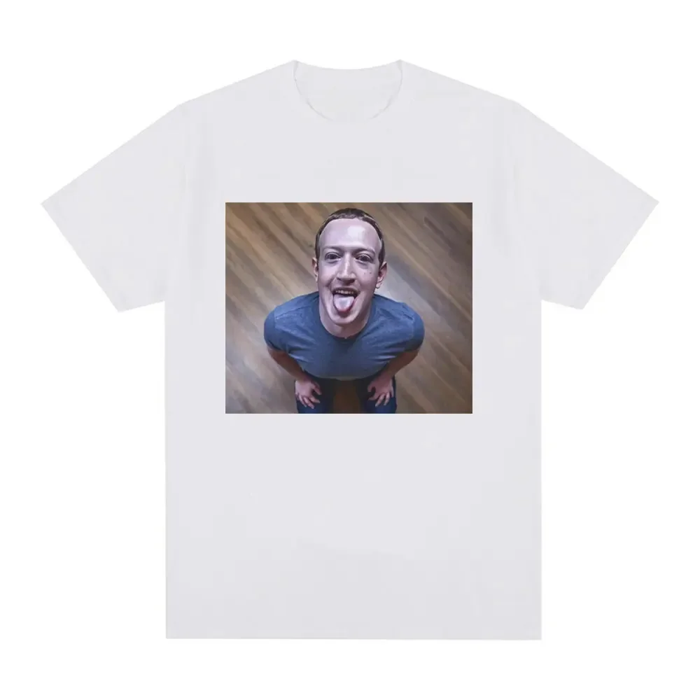 

Camiseta divertida de brainrot mee camiseta divertida de Mark Zuckerberg good boy para mujeres casuales