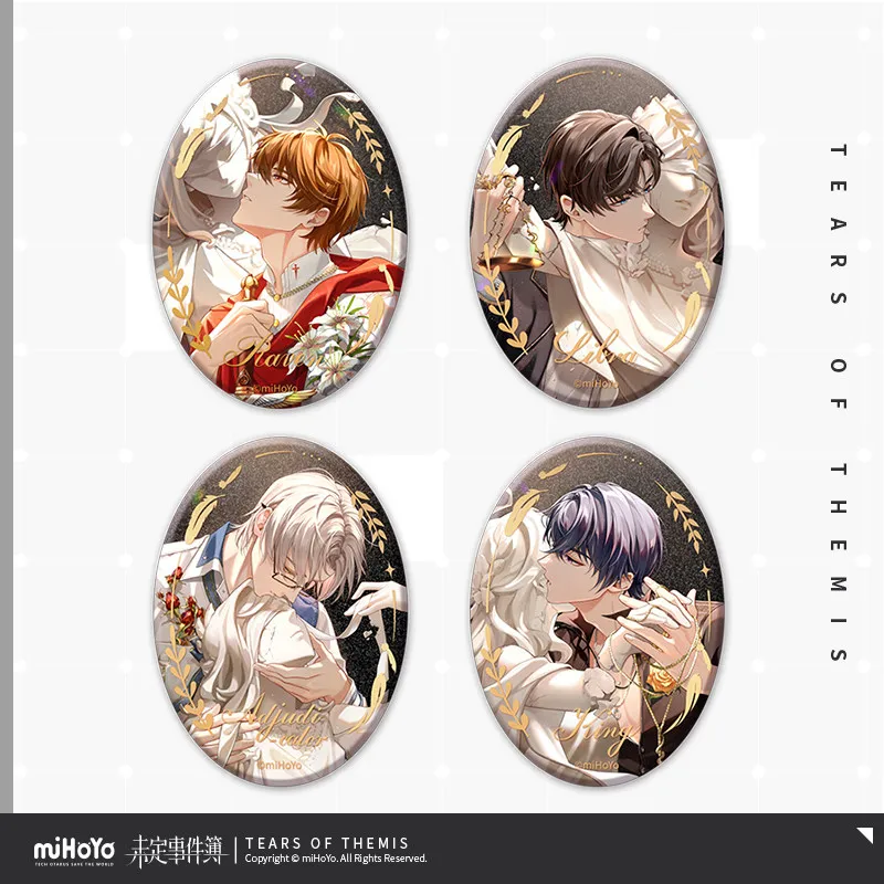 

Аниме «Слезы Фемиды», серия «Клятва из девитации», значок в форме инопланетянина Люк, жемчуг, произведение искусства, крыло, брошь «Ампирейский» Touch Baji, MiHoYo