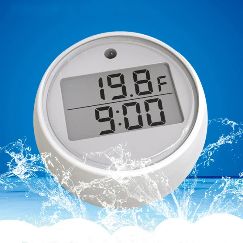 Water Thermometer Timer Digital Bath Temperature Meter Floating Pool Tub Accessories Measuring Tool