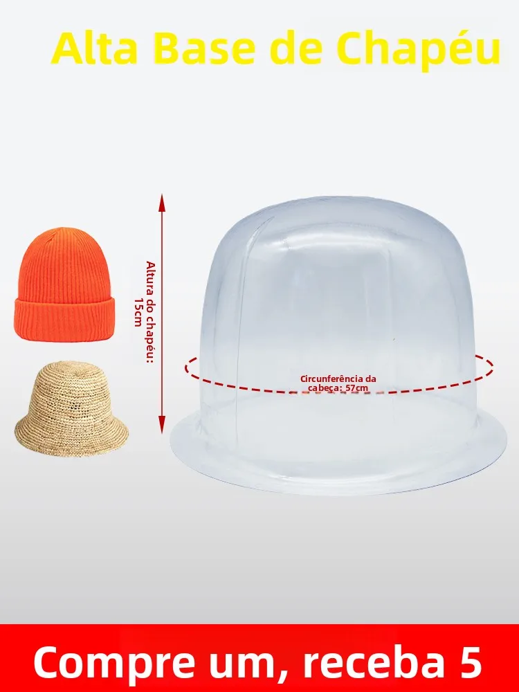 suporte-elevado-de-plastico-para-chapeus-acorio-anti-deformacao-para-chapeus-de-sol-com-copa-profunda-e-formato-redondo