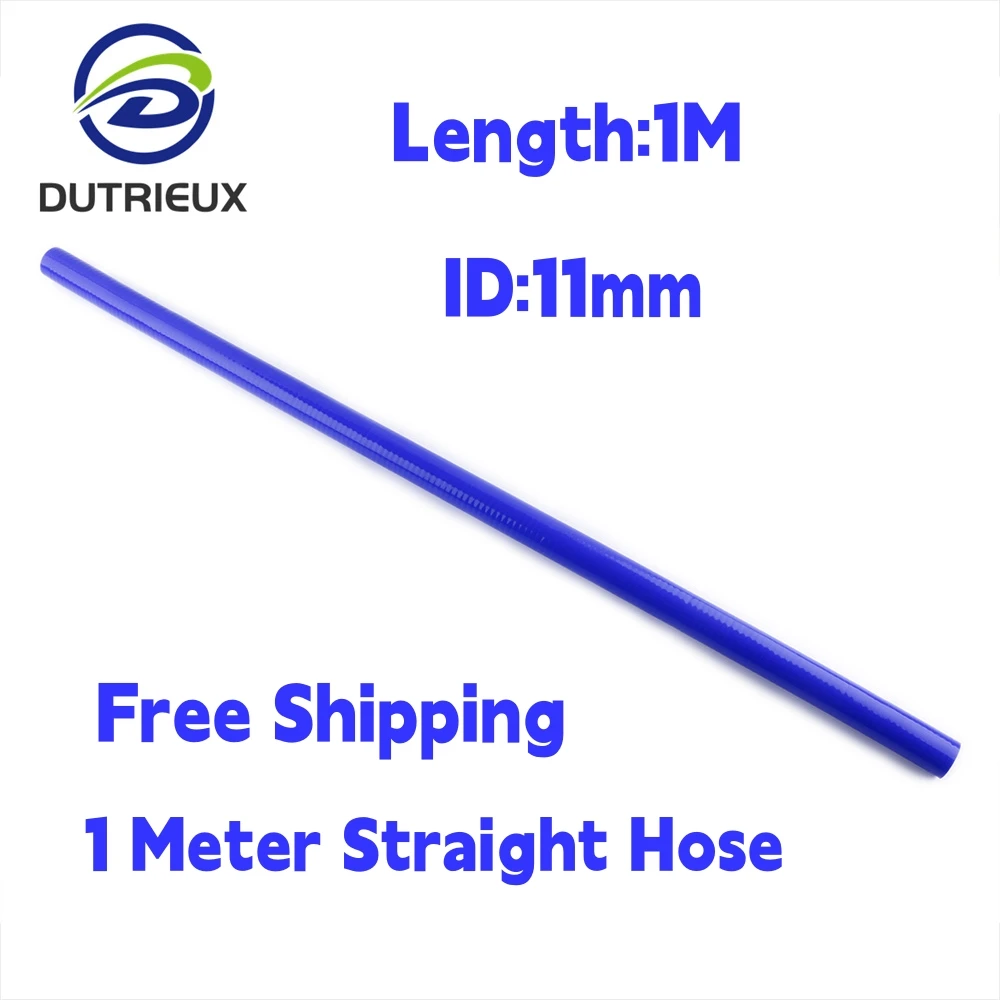 

0.43" ID11mm 1 Meter Length Straight General Silicone Coolant Intercooler Pipe Tube Hose 3 Ply 11 Colors