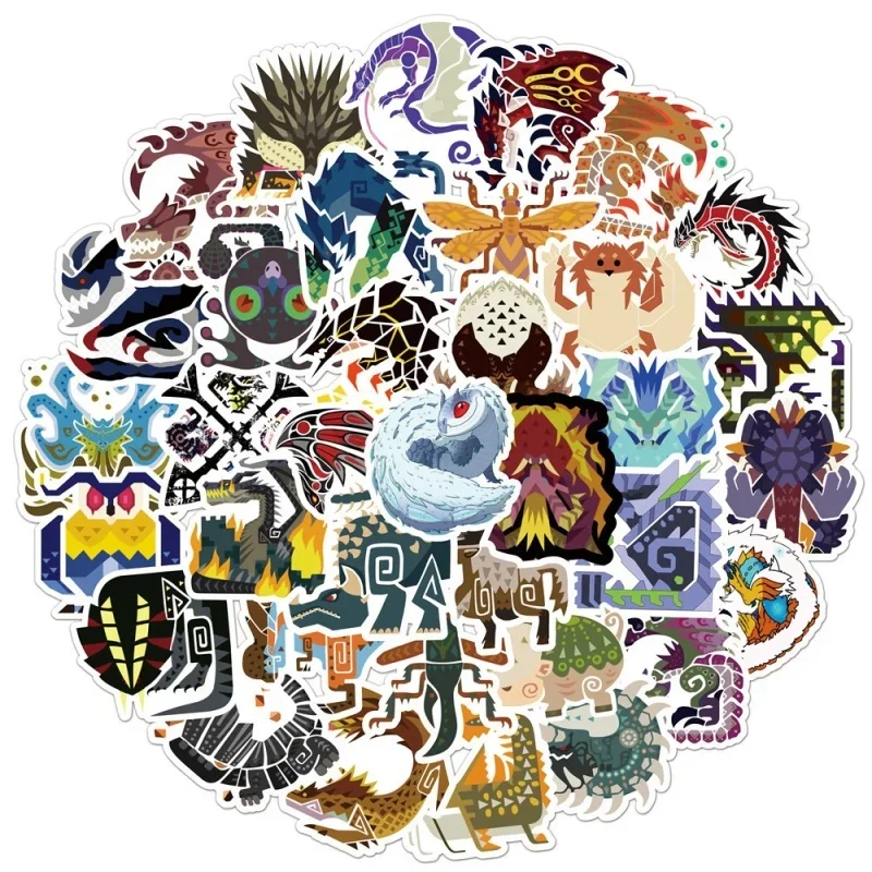 10/50/100PCS Hot Game Sticker Monster Hunter Sticker Waterproof Decals