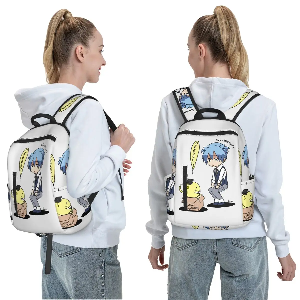 Assassination Classroom Octopus Koro Sensei Backpack Daypack Large Capacity  BookBag School Bag Shoulder Bags for Men Women