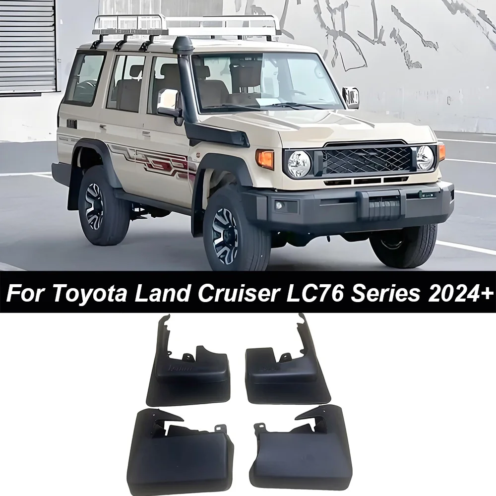 

For Toyota Land Cruiser LC76 Series 2024+ Car Mud Flaps Front Rear Mudguards Splash Guards Fender Mudflaps Accessories