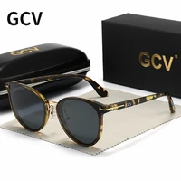 Nouvelles Lunettes de Soleil Polarisées GCV pour Femme, Style Œil de Chat, Tendance, Luxe, Monture Ultralégère, Idéales pour le Tourisme, les Fêtes et les Loisirs 1