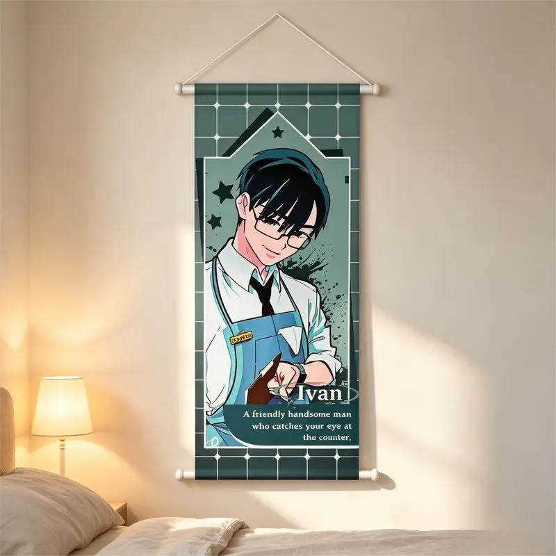 VIKAMA Alien Stage Wandrolle Wandbehang Anime Wandteppich Schlafzimmer E-Sport-Raum Heimdekoration Geschenke – Detail 2
