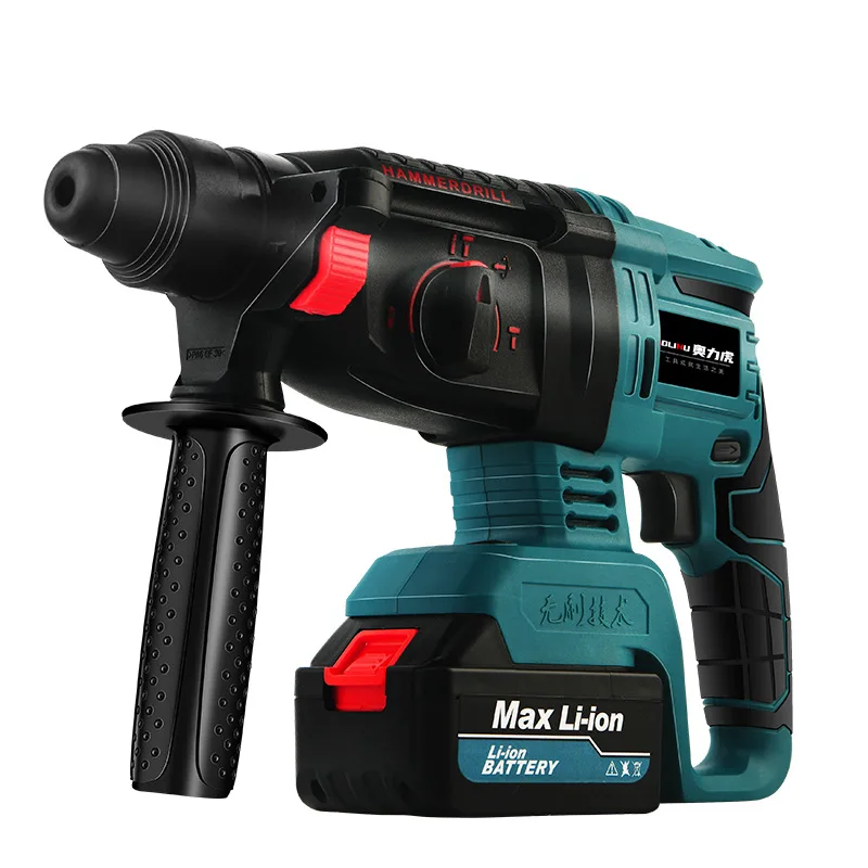 

Three-purpose heavy-duty electric hammer brushless high-power lithium pick electric drill concrete dual-purpose drill