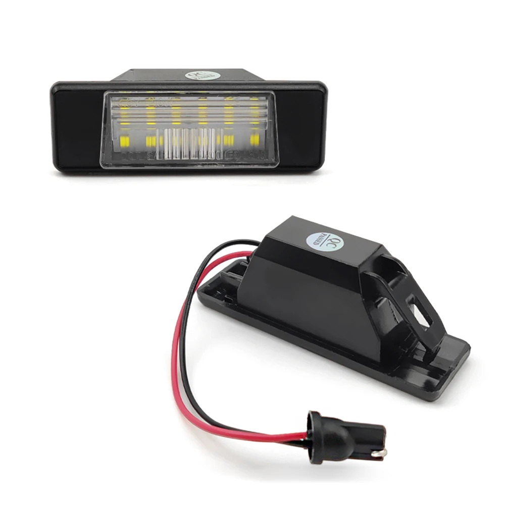2pcs LED License Plate Light For Nissan Qashqai J11 Primera P12 Pathfinder R51 X-Trail T31 Juke F15 Micra Versa Infiniti Q50