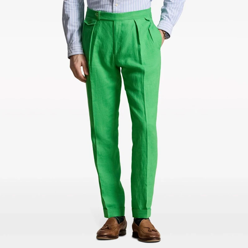 Blue Men\'s Pants 2024 Spring and Autumn New Product British Fashion Elegant Style Classic Gentleman Customized Pants for Men