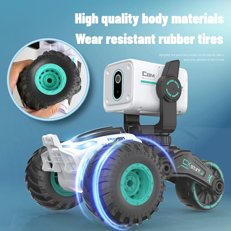 2.4G Conversation HD Camera Car Remote Control Video Car Alloy Cross-Country Rock Climbing Stunt Durable Wild Sports Mini Camera