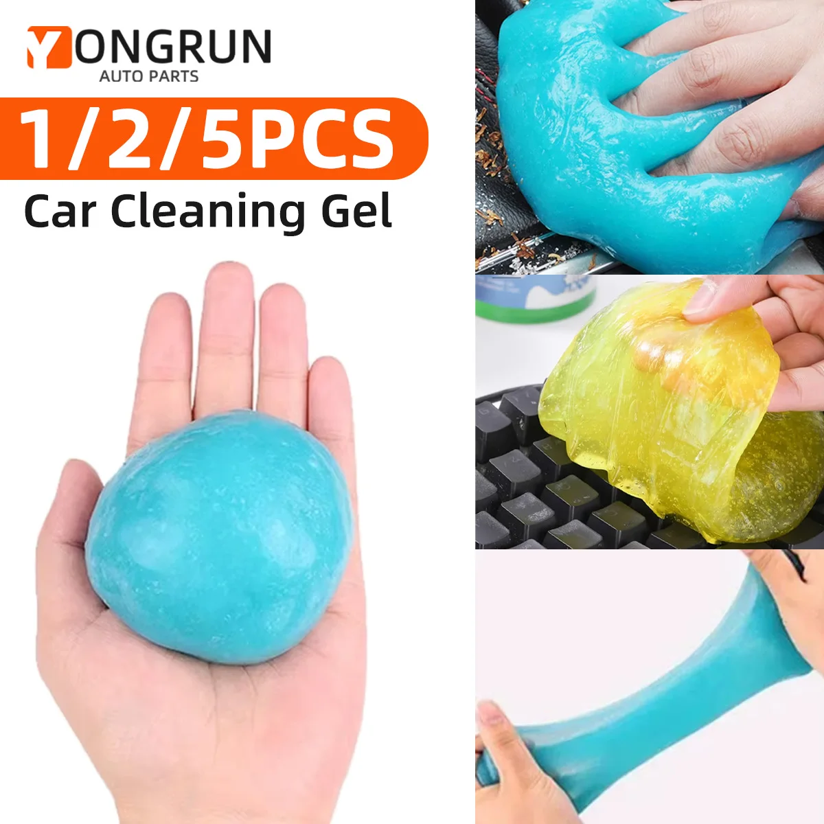 

YONGRUN 1/2/5 шт. гель для чистки автомобилей, чистящий гель для салона автомобиля, калькулятор для клавиатуры, чистящий гель для очистки деталей угла