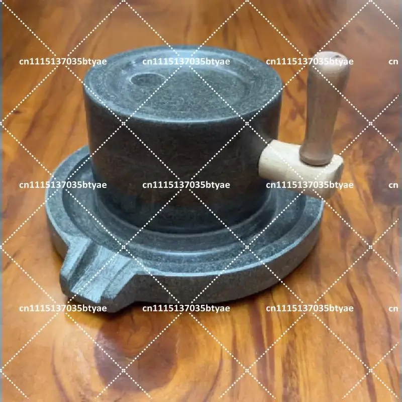 Handmade Blue Stone Matcha Grinder Traditional Tea Mill for Tea Ceremony