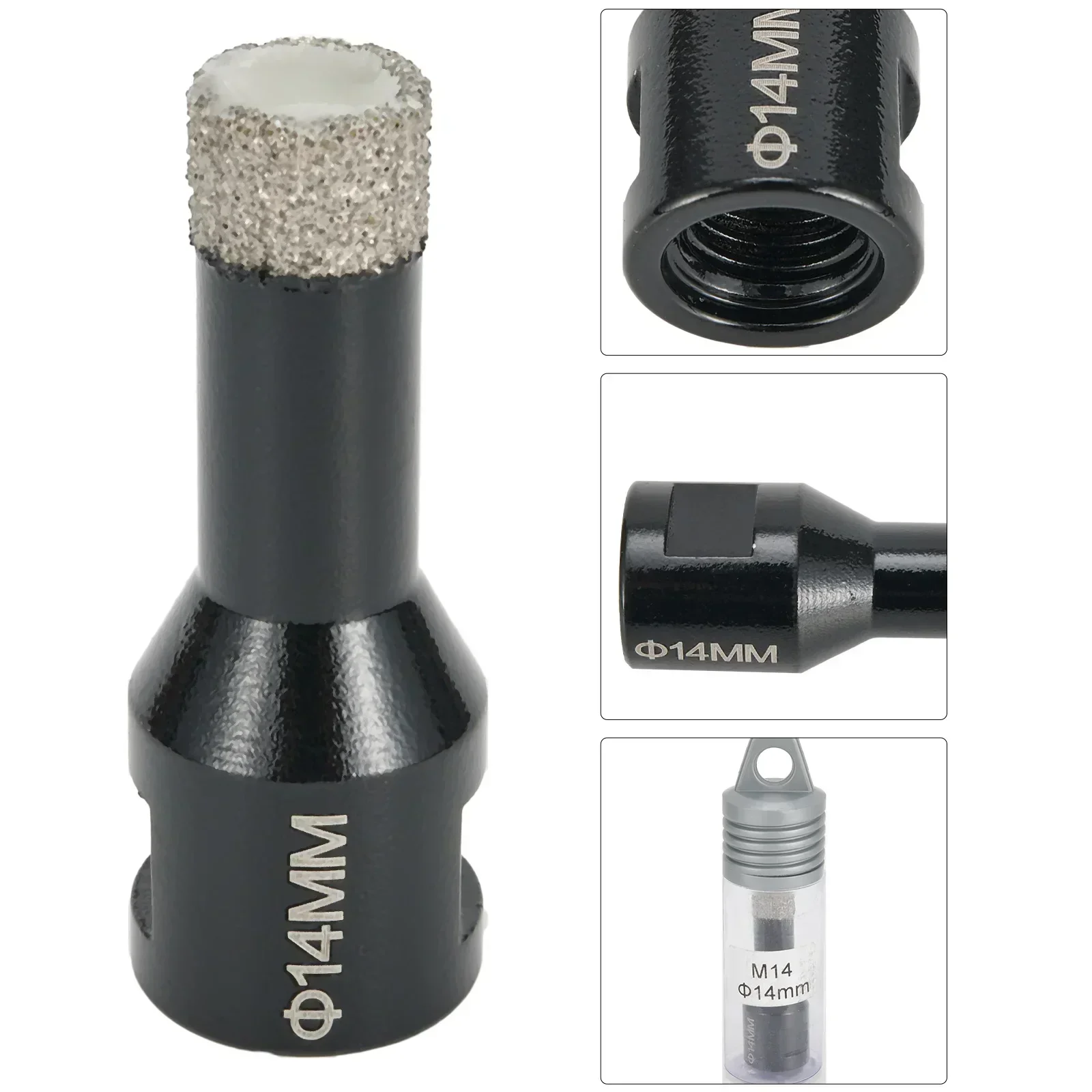 Imagem -02 - Buraco Abridor de Diamante Broca Telha Mármore Broca Concreto para Linha tipo Dente Ângulo Moedor 1pc 616 mm