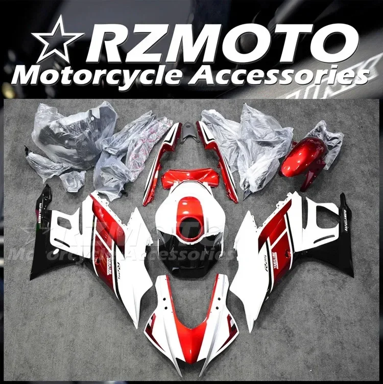 

4Gifts Injection Mold New ABS Fairings Kit Fit for YAMAHA YZF- R3 R25 2019 2020 2021 2022 19 20 21 22 Bodywork Set Red White