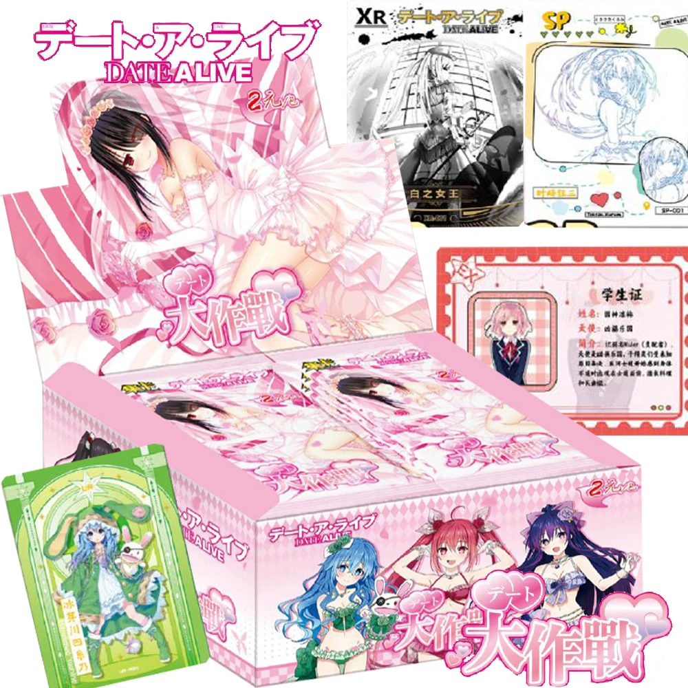 Wholesale DATE A LIVE Game Collection Cards for Kids Tokisaki Kurumi Anime Popular Character Transverse Plate SSR Cards Gifts