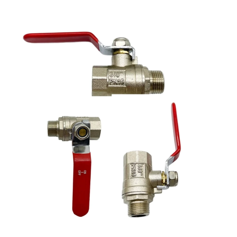 

Long stem red/blue internal+external thread 3/8" injection molding machine water discharge oil temperature machine ball valve