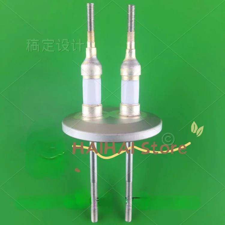 

High voltage kf25 insulated ceramic sealing vacuum sealing 3 / 5 / 10kV through feed conductive connecting electrode flange