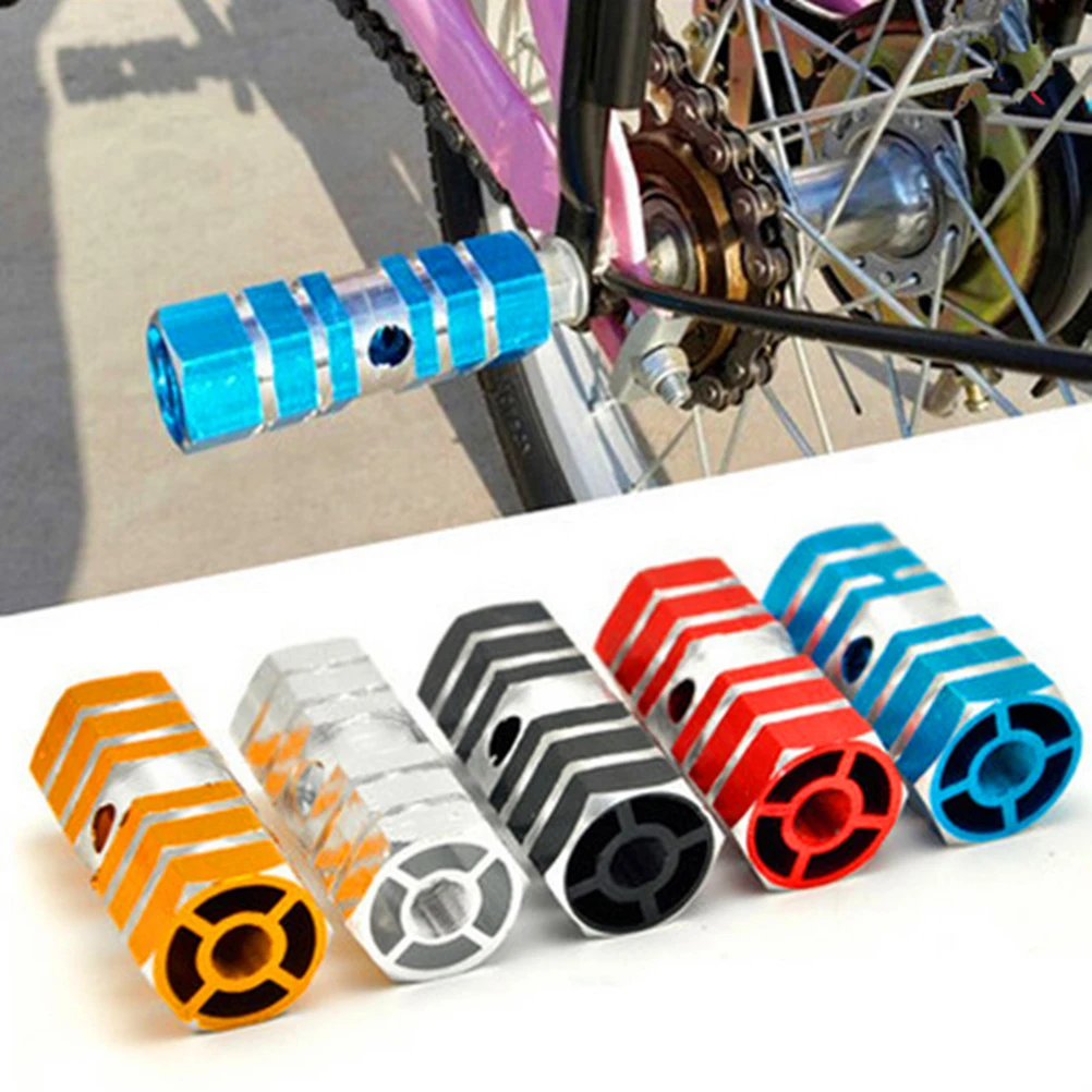 2Pcs Strongly-built, Safe and High Weight-bearing BMX Mountain MTB Bike Bicycle Alloy Axle Pedals Foot Stunt Pegs