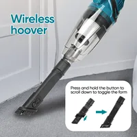 Electric Handheld Wireless Vacuum Cleaner Cordless Vacuum Home Car Dual Use Portable High Power Cleaning for 18V Battery