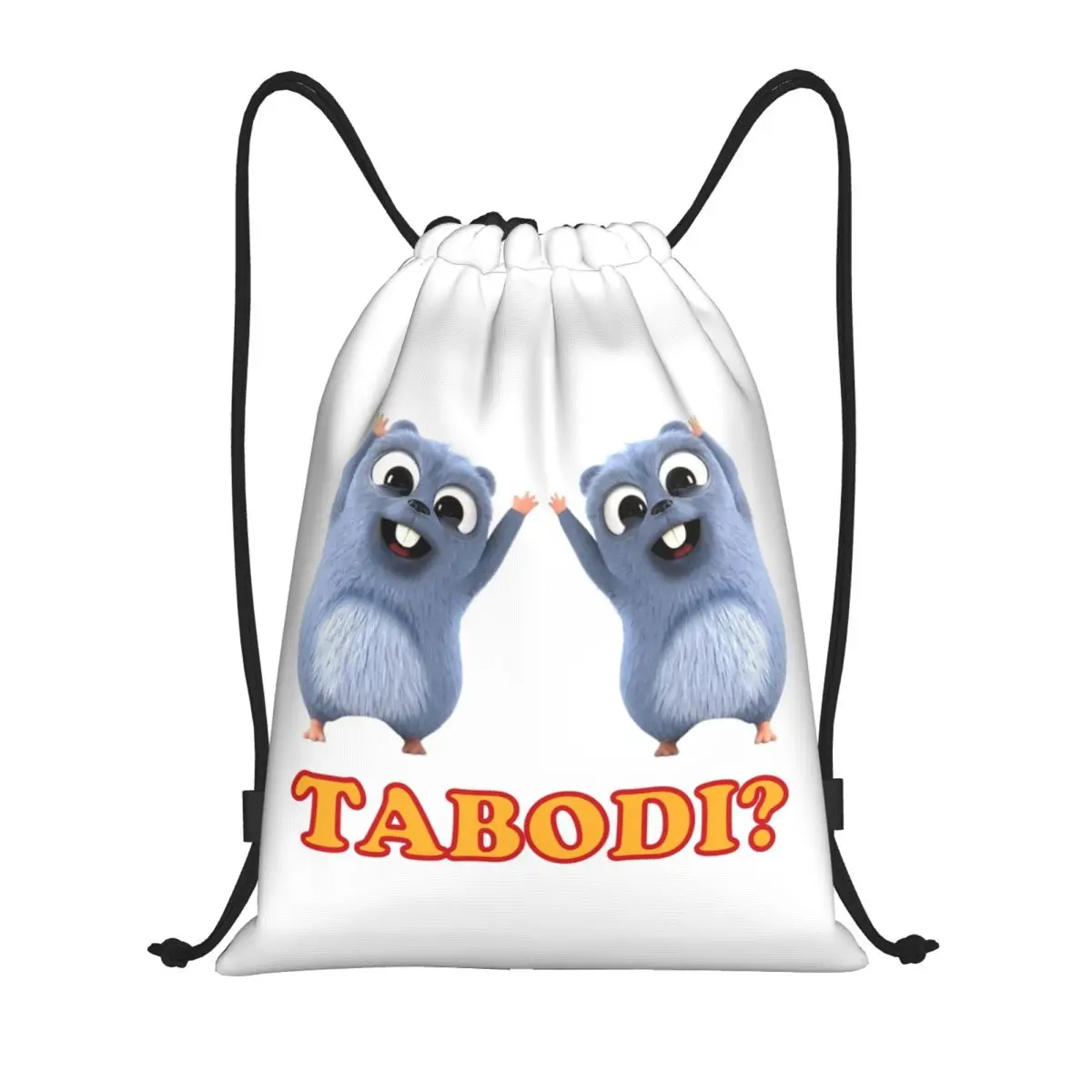حقيبة برباط من Grizzy And The Lemmings لتدريب حقائب الظهر لليوجا للنساء والرجال شخصيات الرسوم المتحركة الكوميدية حقيبة رياضية للصالة الرياضية
