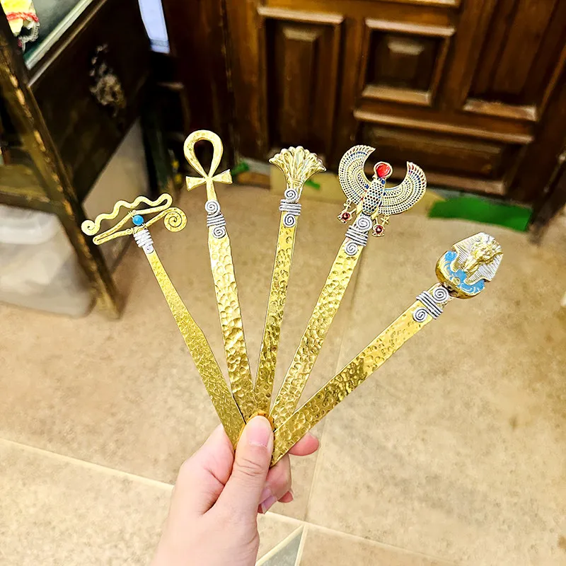 

Медная закладка из Египта, Ключ жизни, Гора, Тутанхамон, Ручная работа