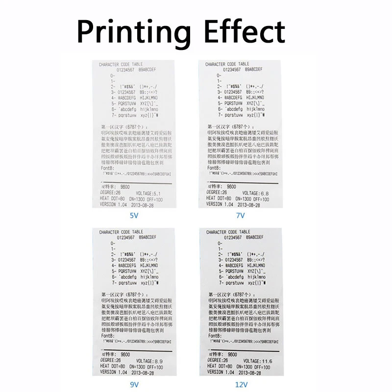 Mini 58mm Panel Embedded Thermal Printer w/ Interface USB RS232 TTL ESC POS Arduino Android 5v-9v QR204 Receipt Ticket Printers