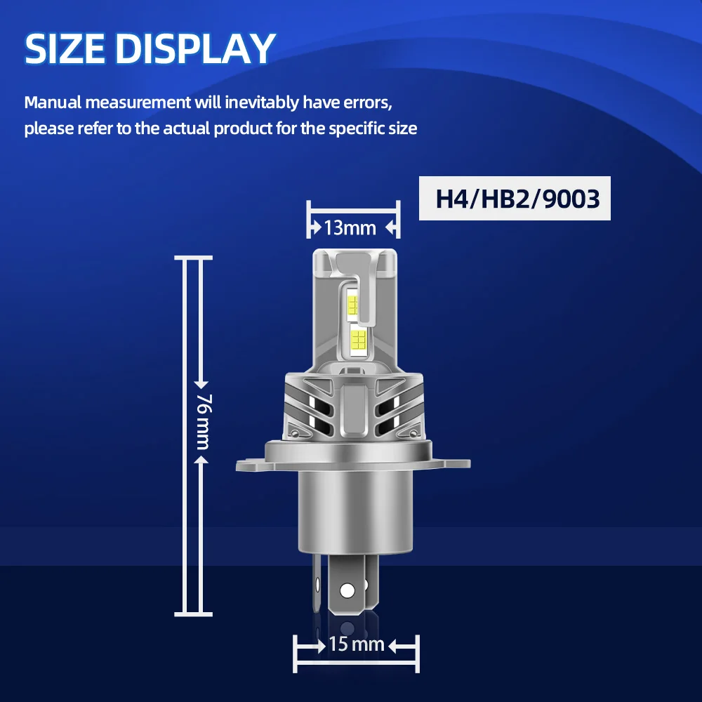 TEENRAM لـ Kawasaki VN900 1X/2X 150 واط دراجة نارية LED المصباح لمبة 20000LM السوبر مشرق مرحبا/لو موتو دراجة نارية كشافات أمبولة #6