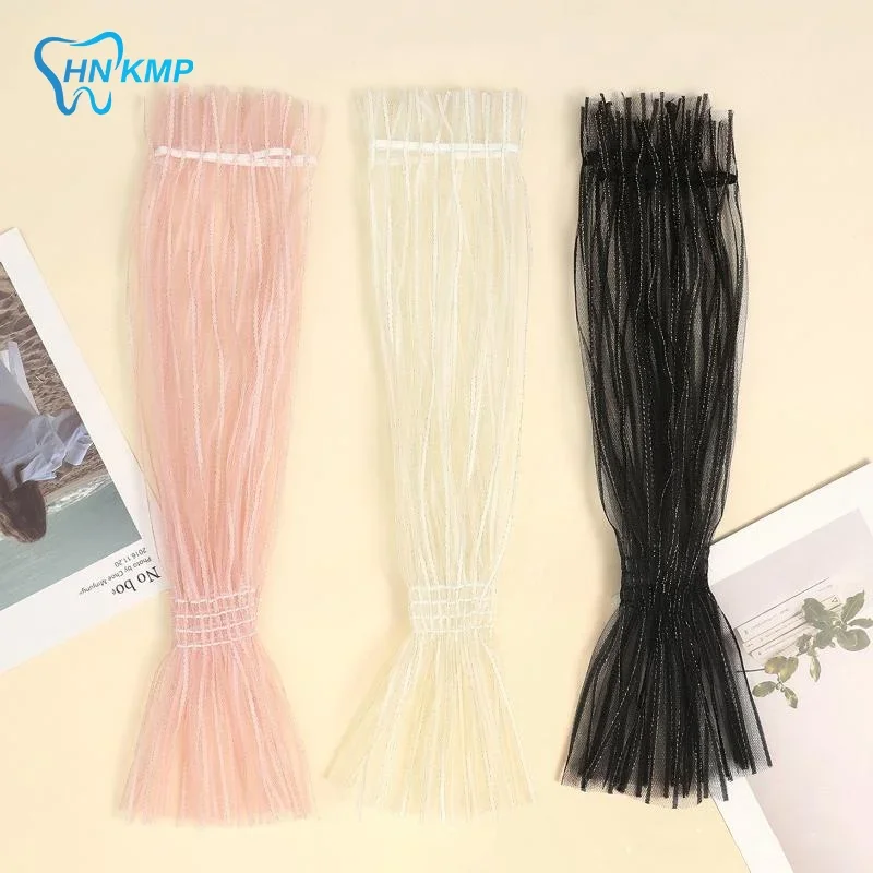 1 paire de gants Photo en maille pour Nail Art, faux manchette plissée, accessoires de photographie de manucure, manchon d'affichage de pointes d'ongles, accessoire de mode