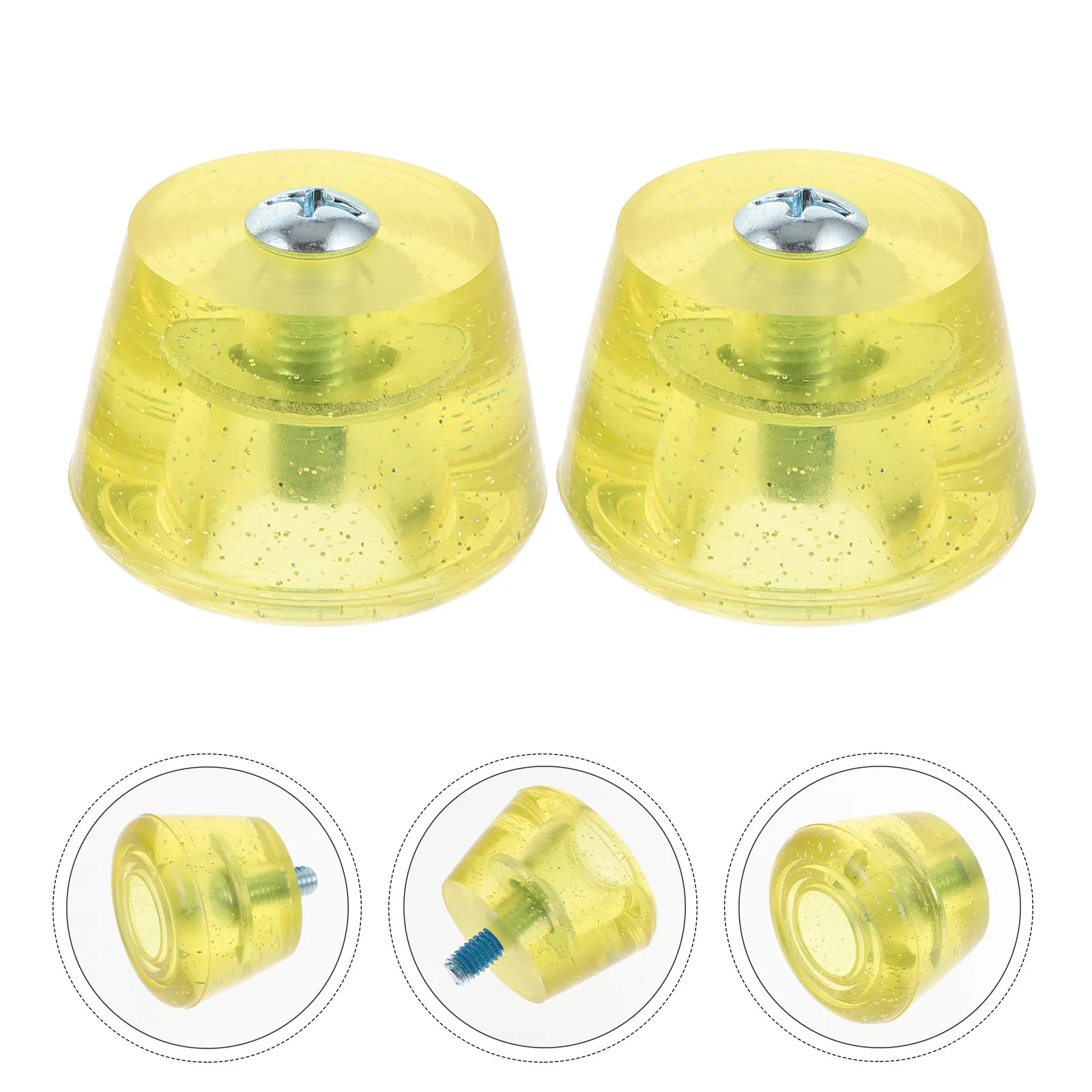 

1Set Professional Roller Skates Toe Stopper Brake Pad for Quick Stop Stability Sturdy Lightweight Wear Resistant PU Brake